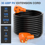 30Amp 25FT RV Extension Cord Nilight