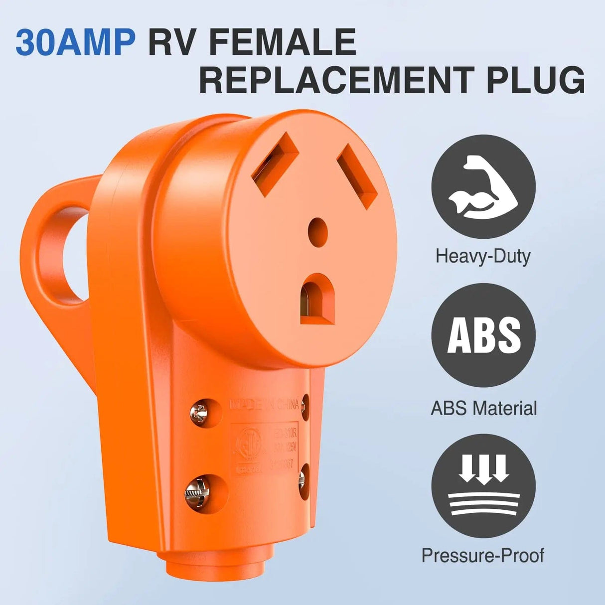 30Amp RV Replacement Female Plug Nilight