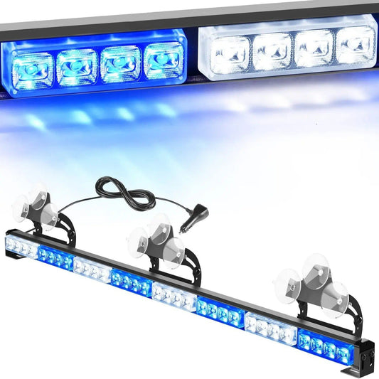 led strobe light 35" 32 Leds Traffic Advisor Strobe Blue White Light Bar