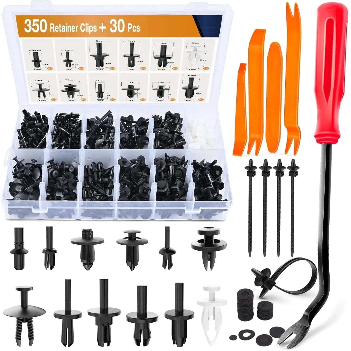 380 Pcs Car Push Retainer Clips Kits Nilight