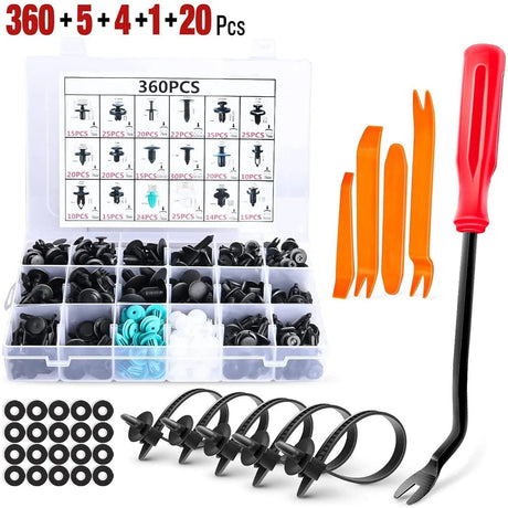 retainer clips 390 Pcs Bumper Retainer Clips Car Push Retainer Kit