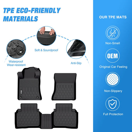 TPE Floor Mats for Nissan Altima 2019-2024 Nilight