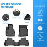 TPE Floor Mats for BMW X3 30i M40i 30e 2018-2024,2019-2024 BMW X4 M M40i xDrive30i Nilight