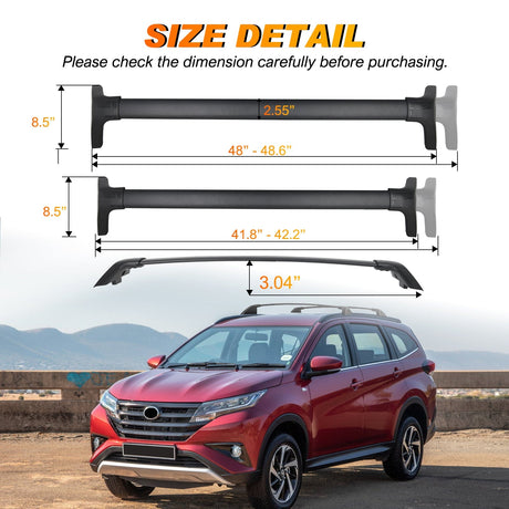 Roof Rack Cross Bars Compatible with 2019-2023 Toyota RAV4 Nilght