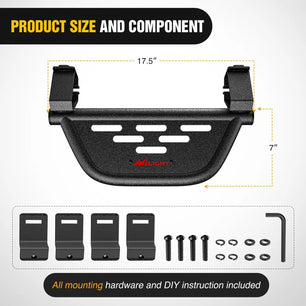 2021-2024 Ford Bronco 2/4 Doors with The Rock Rails 2Pcs Heavy-Duty Running Boards Side Steps Nilight