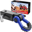 2 Inch Shackle Hitch Receiver 3/4 Inch D Ring Kit Blue Nilight