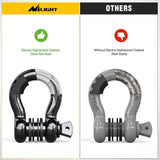 Shackle 3/4 inch D-Ring Shackle Black (Pair)