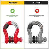 Shackle 3/4 inch D-Ring Shackle Red (Pair)