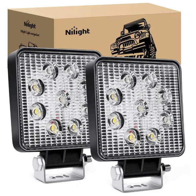 LED Work Light 4.2" 27W Spot Square Led Work Lights (Pair)