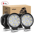 LED Work Light 4.5" 27W 3000LM Round Flood LED Light Pods 4PCS