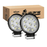 LED Work Light 4.5" 27W Round Flood LED Work Lights (Pair)