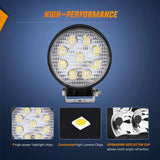 LED Work Light 4.5" 27W Round Spot LED Work Lights (10 pack)