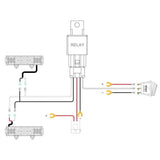 LED Work Light 4.8" 18W Flush Mount Flood LED Work Light Kit | 10FT Wire 3Pin Switch