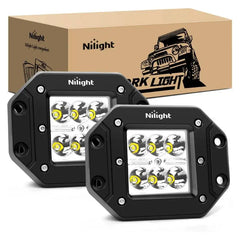 4.8 Inch 18W Flush Mount Spot LED Work Lights (Pair)