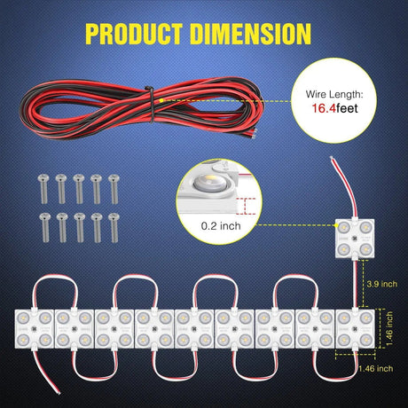 LED Work Light 40 Leds Interior White Light Kits