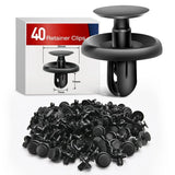 40 Pcs Head 20mm Hole 7mm Nylon Engine Under Cover Push-Type Retainer Clips Replaces 90467-07201 Nilight