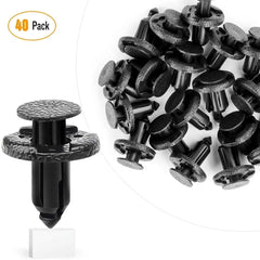 40 Pcs Head 20mm Hole 8mm Bumper & Radiator Support Clip