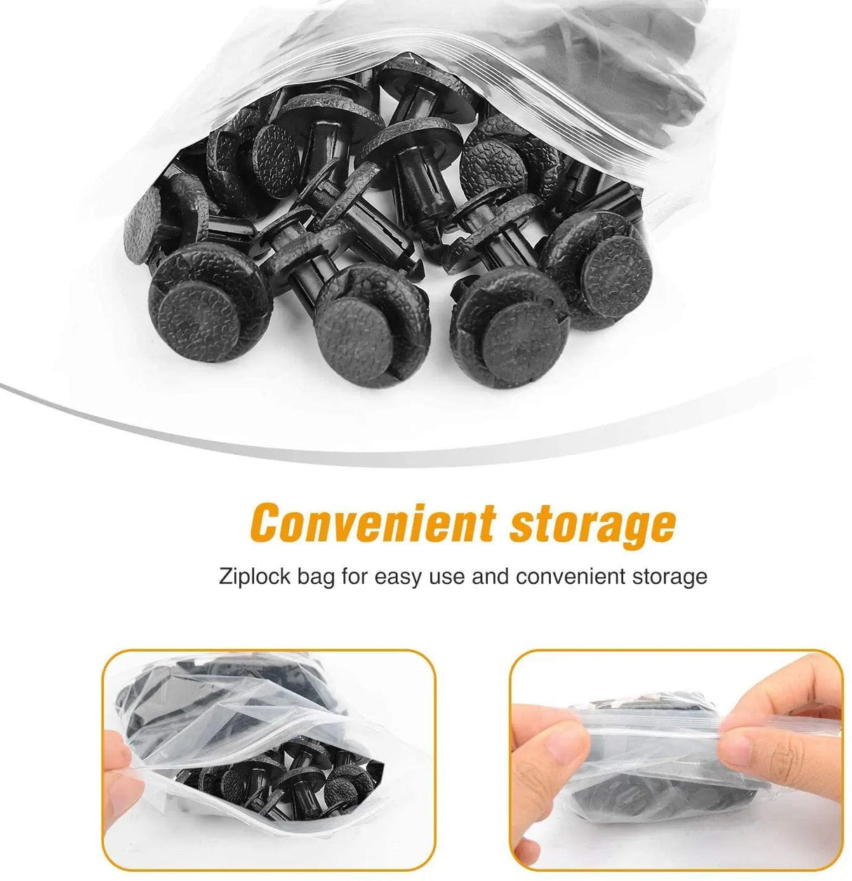 retainer clips 40 Pcs Head 20mm Hole 8mm Bumper & Radiator Support Clip