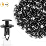 retainer clips 40 Pcs Head 21.4mm Hole 8.6mm Car Push Retainer Clips Kits Door Clip Panel Audio Video Dashboard Dismantle