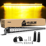 41 Inch 200W 11800LM Amber Slim Spot Flood Led Light Bar | 2 Style Mounts Nilight