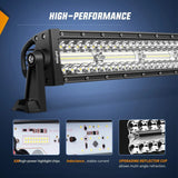 42 Inch 320LED Triple Row Curved Spot Flood LED Light Bar Nilight