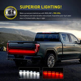 led light strip 48”/49” 90Leds Red White LED Tailgate Light Strip