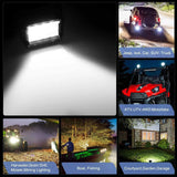 LED Light Bar 4" 36W 3600LM Triple Row Spot Led Pods (Pair)