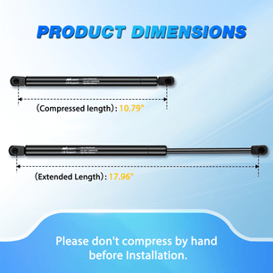 2 PCS Lift Support Struts Replacement for 2008-2013 Lexus is F 2006-2015 Lexus IS250 2005 Lexus IS300 2006-2015 Lexus IS350 Front Hood Gas Springs Shock Rods Nilight