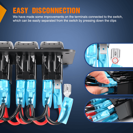 2 Gang Switch Panel With QC3.0 & PD Charger And Voltmerter with Orange Backlit