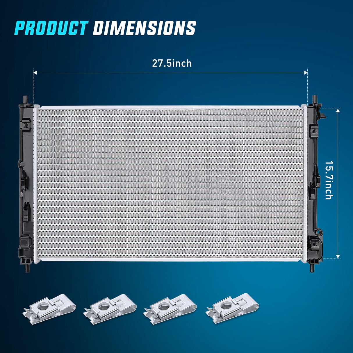 2007-2012 Dodge Caliber/Avenger Jeep Compass Radiator