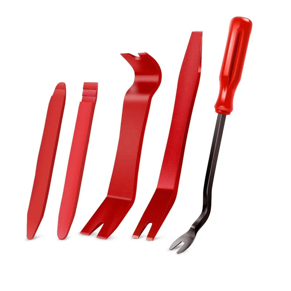 5 Pcs Auto Trim Removal Tool Set Red Nilight