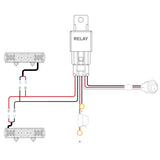 LED Light Bar 5.2" 72W 10800LM Yellow Flood Led Light Bar Kit (Pair) | 16AWG Wire 3Pin Switch