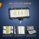 5.5 Inch 132W Side Shooter Quadruple Row Spot Flood LED Light Bars (Pair) Nilight