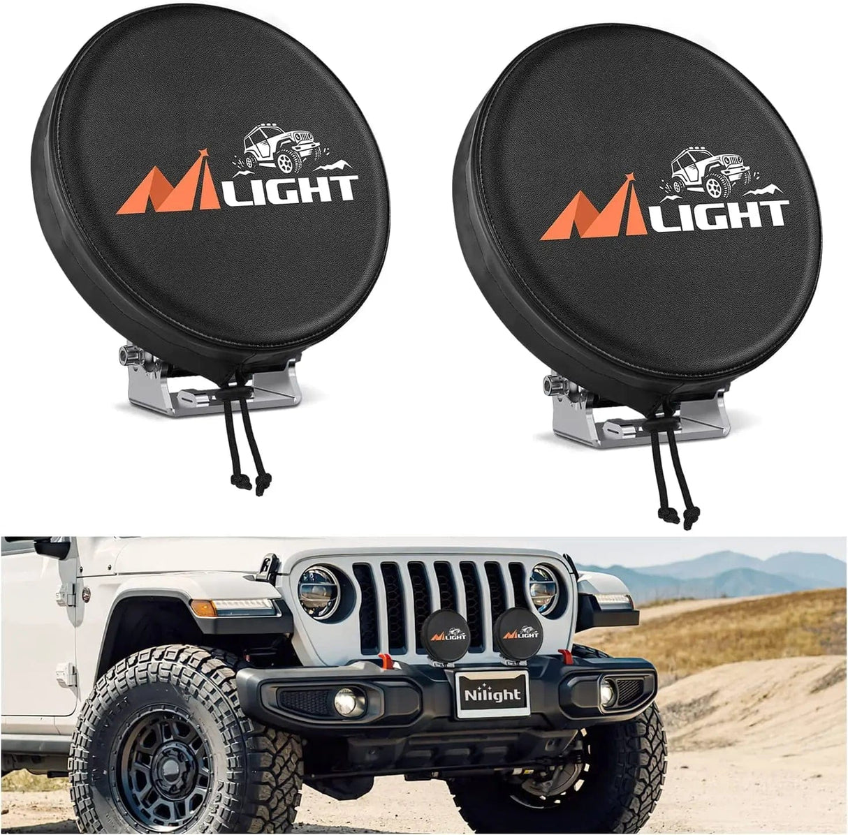 5.75 Inch Round Offroad Driving Pod Light Cover Type A Nilight