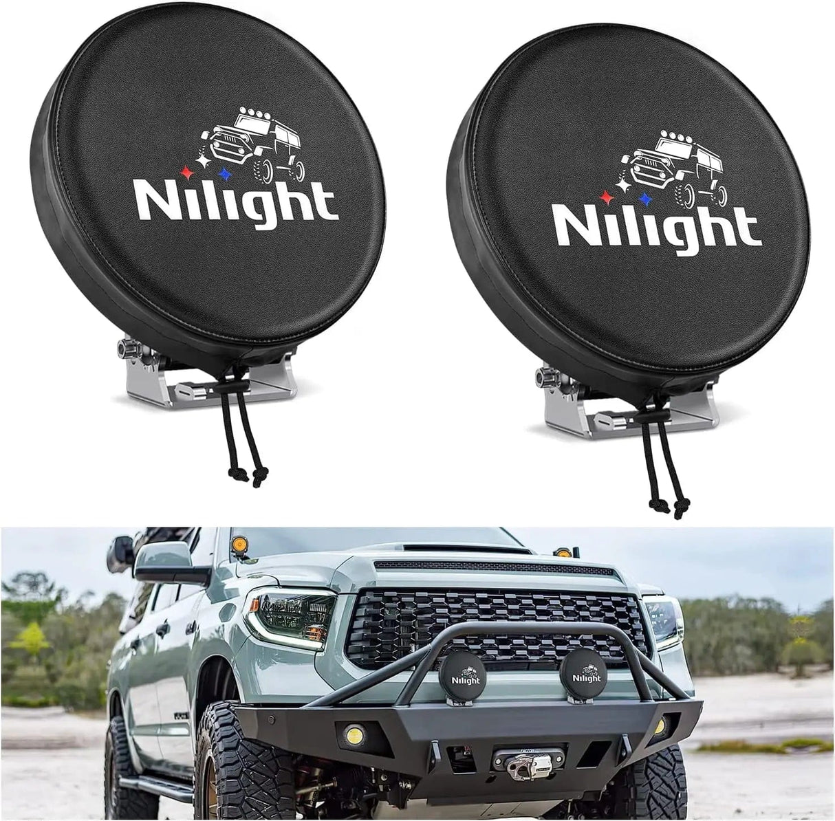 5.75 Inch Round Offroad Driving Pod Light Cover Type B Nilight