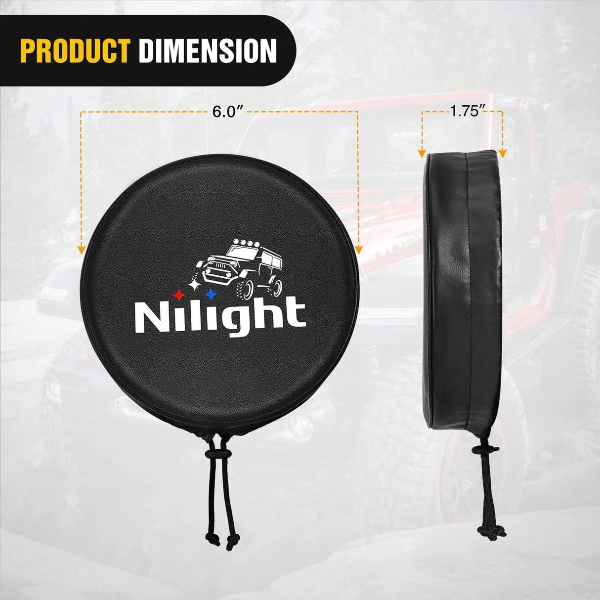 5.75 Inch Round Offroad Driving Pod Light Cover Type B Nilight