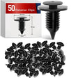 50 Pcs Hole 9mm Interior Door Panel Clips Rivet Retainer Fender Bumper Fasteners Clips OEM N805155-S, 6505878-AA Nilight