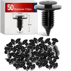 50 Pcs Hole 9mm Interior Door Panel Clips Rivet Retainer Fender Bumper Fasteners Clips OEM N805155-S, 6505878-AA