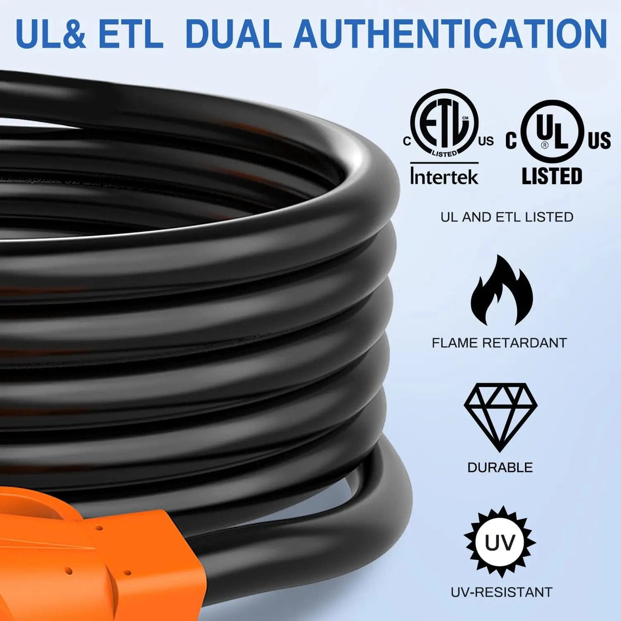 50Amp 15FT RV EV Extension Cord Nilight