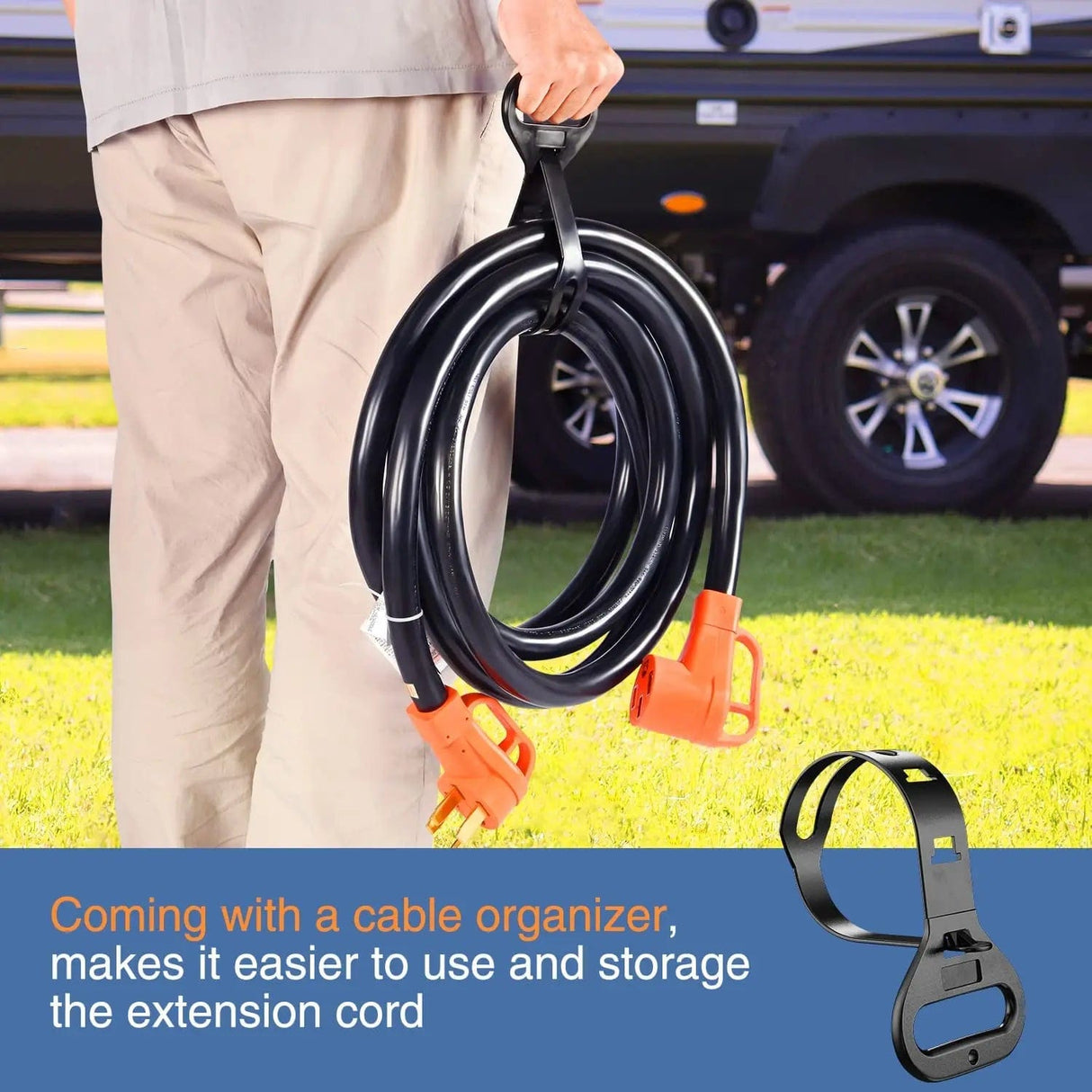 50Amp 15FT RV EV Extension Cord Nilight