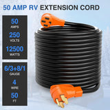 50Amp 50FT RV Extension Cord Nilight