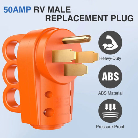 50Amp RV Replacement Male Plug Nilight