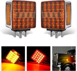 52 Leds Amber Red Fender Pedestal Light (2 Pcs) Nilight