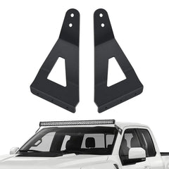 52 Inch Curved Light Bar Bracket at Upper Windshield Roof Cab for 2004-2018 Ford F150 & SVT Raptor (Pair)