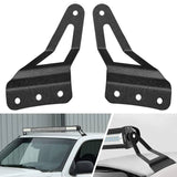 Mounting Accessory 52” Curved Light Bar Bracket at Upper Windshield Roof Cab for 2007-2013 Chevy Silverado Suburban Avalanche Tahoe & GMC Yukon Sierra (Pair)