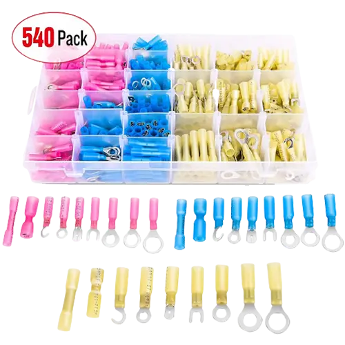 Accessories 540Pcs Heat Shrink Wire Connectors