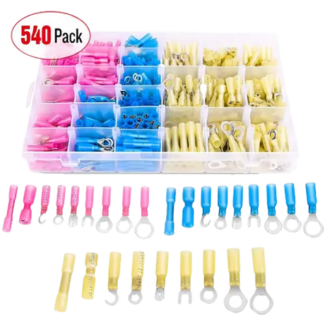 Accessories 540Pcs Heat Shrink Wire Connectors