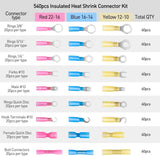 Accessories 540Pcs Heat Shrink Wire Connectors