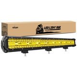 26 Inch 540W 50000LM Triple Row Amber Spot Flood LED Light Bar Nilight