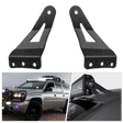 Mounting Accessory 54” Curved Light Bar Bracket at Upper Windshield Roof Cab for 1999-2006 Chevy Silverado Suburban Avalanche Tahoe & GMC Yukon Sierra (Pair)